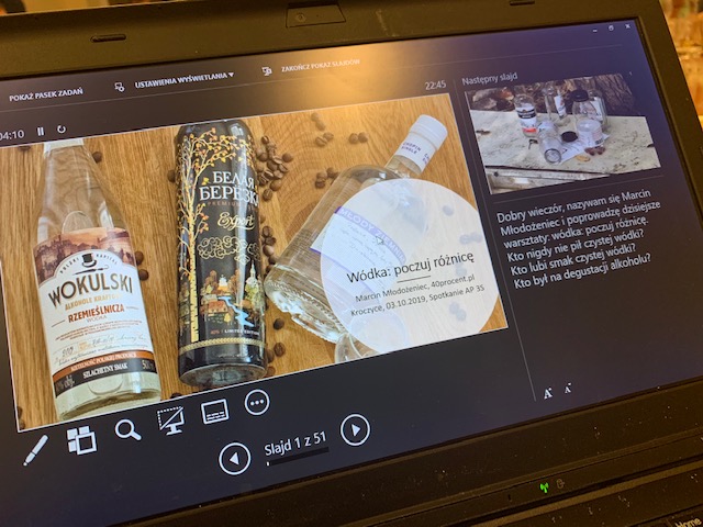 Warsztaty degustacyjne 40procent.pl wódka poczuj różnicę