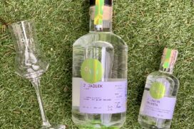 Okowita z jabłek dostępna jest w butelkach o pojemnosciach 500 ml i 100 ml