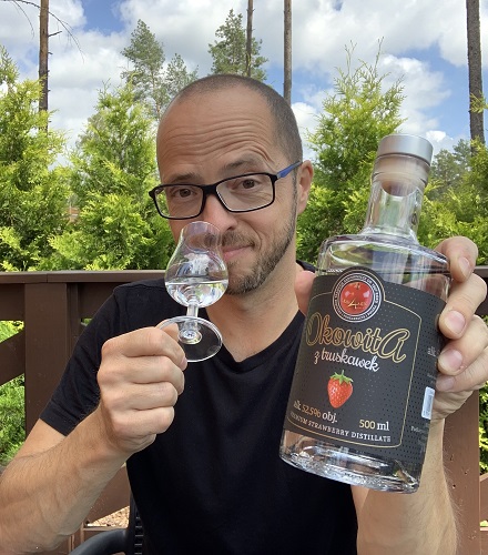 Degustacja okowity z truskawek Andrzej Urbanek